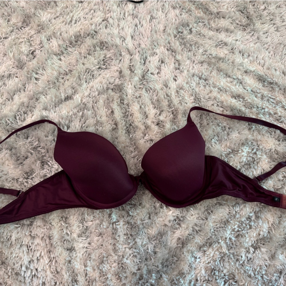PINK Victoria's Secret Burgundy and Pink Bra